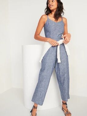 Linen Blend Jumpsuit